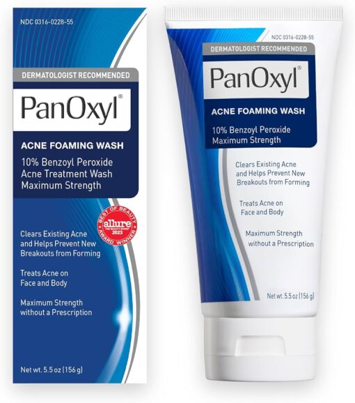 PanOxyl Acne Foaming Wash Benzoyl Peroxide 10%